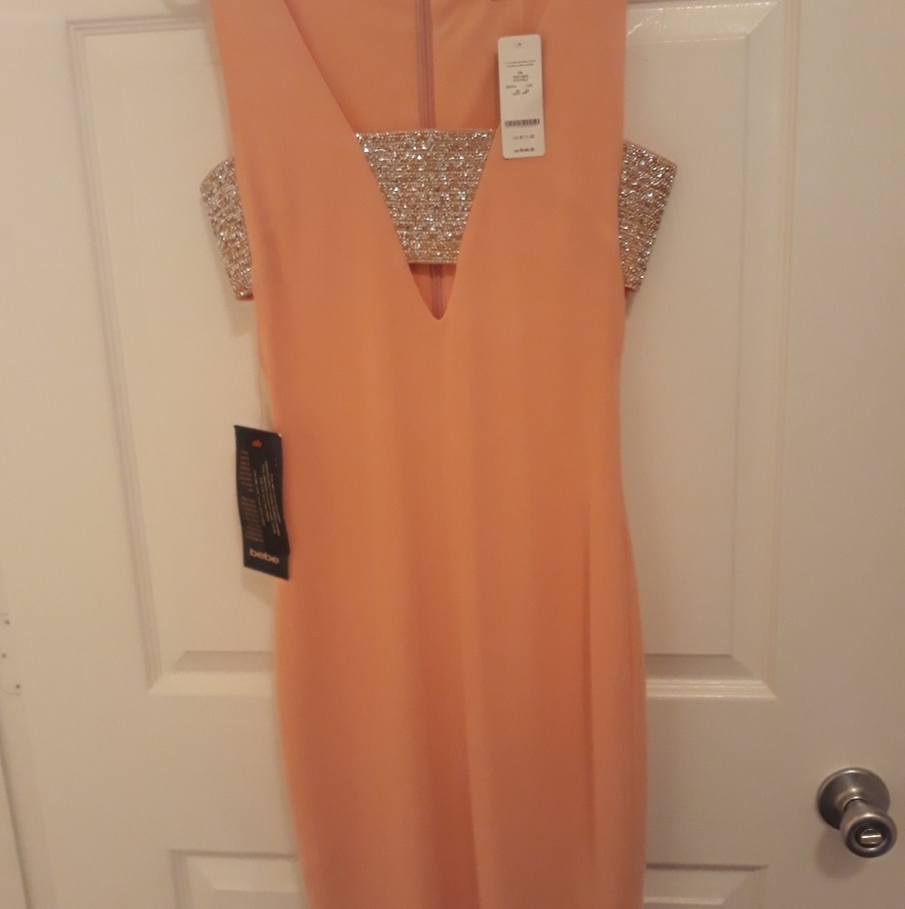 Coral Bebe dress NWT